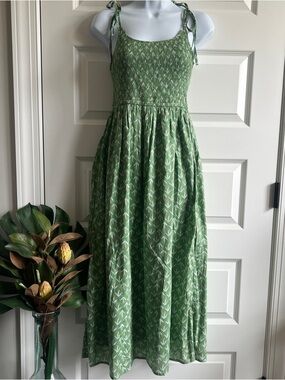 LUCKY BRAND MIDI Maxi Smocked XS S